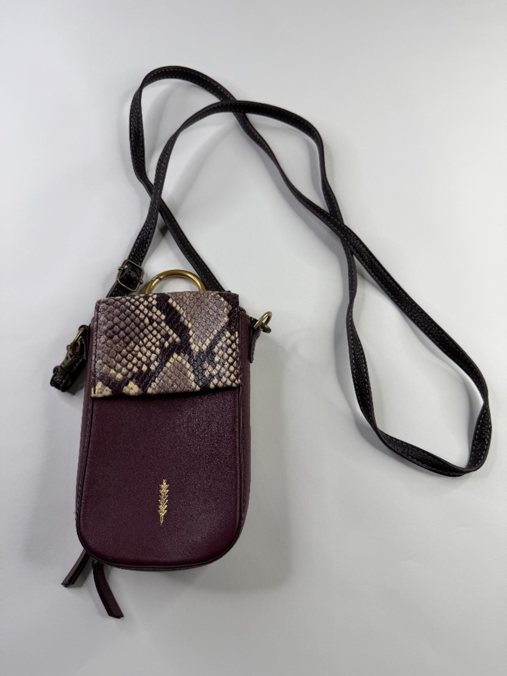 Thacker Leather Rectagular Crossbody Bag